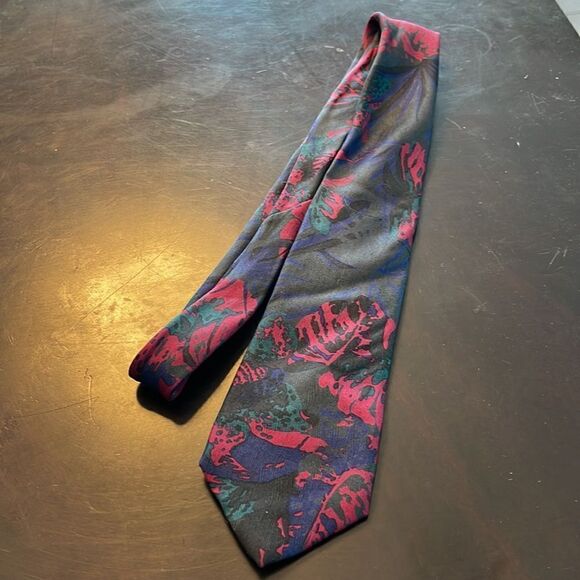 Renato Balestra Tie. vintage skinny tie. - Picture 2 of 5